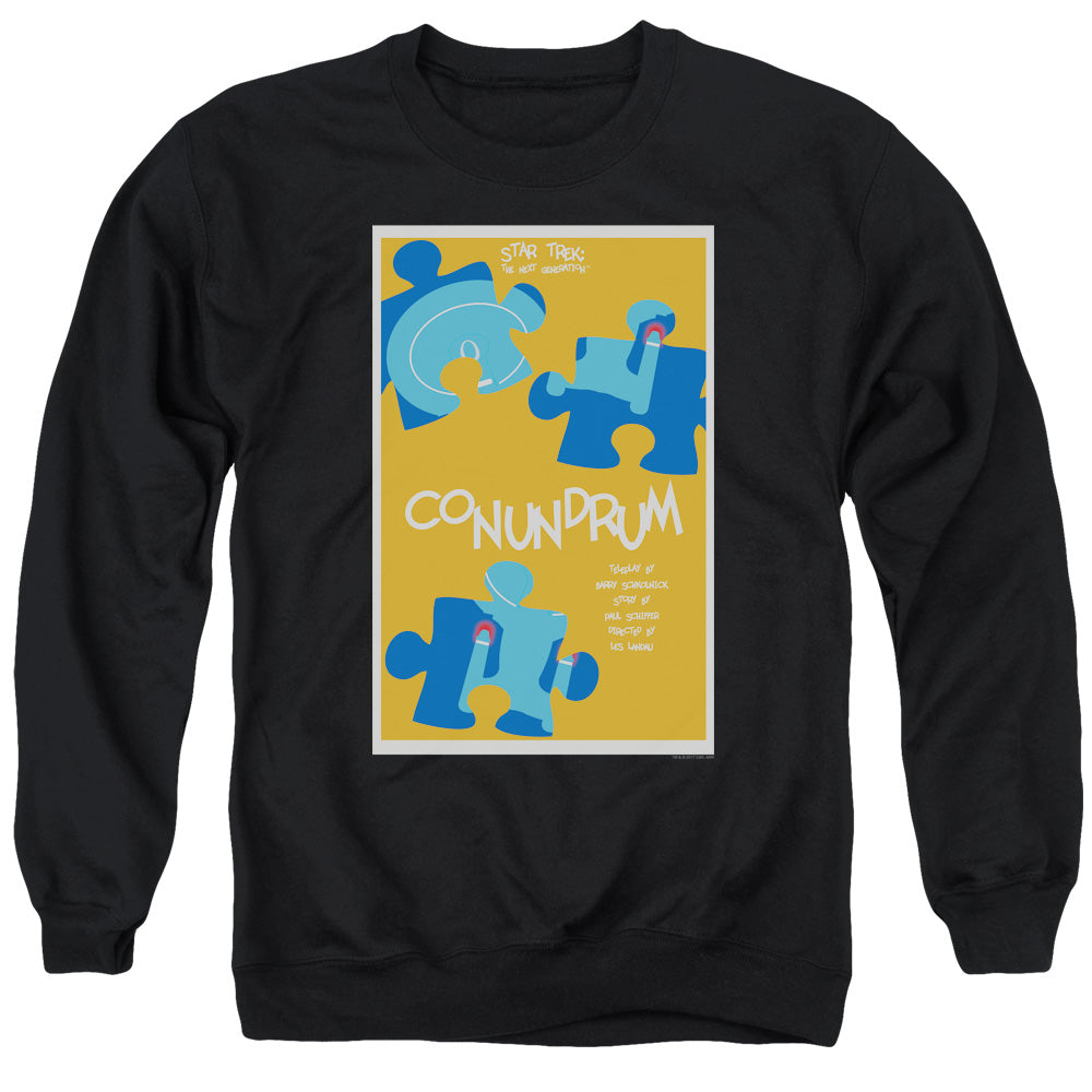 STAR TREK/TNG SEASON 5 EPISODE 14 - ADULT CREWNECK SWEATSHIRT - BLACK