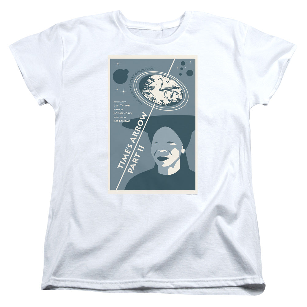 STAR TREK/TNG SEASON 6 EPISODE 1 - S/S WOMENS TEE - WHITE