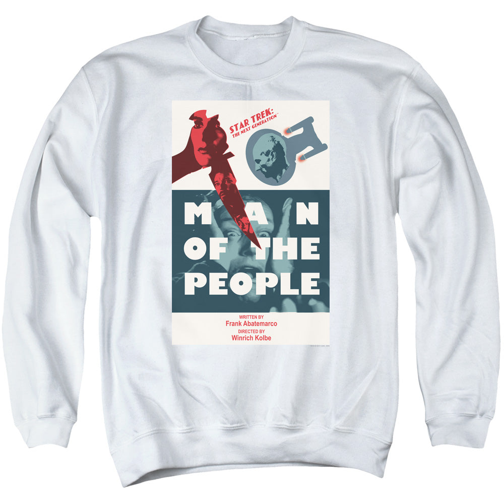 STAR TREK/TNG SEASON 6 EPISODE 3 - ADULT CREWNECK SWEATSHIRT - WHITE