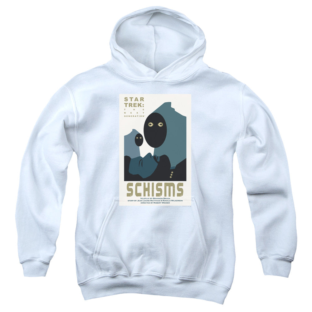 STAR TREK/TNG SEASON 6 EPISODE 5 - YOUTH PULLOVER HOODIE - WHITE