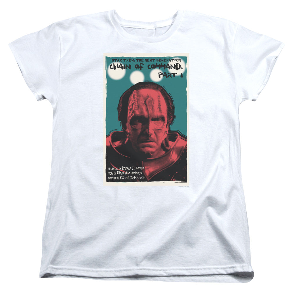 STAR TREK/TNG SEASON 6 EPISODE 10 - S/S WOMENS TEE - WHITE