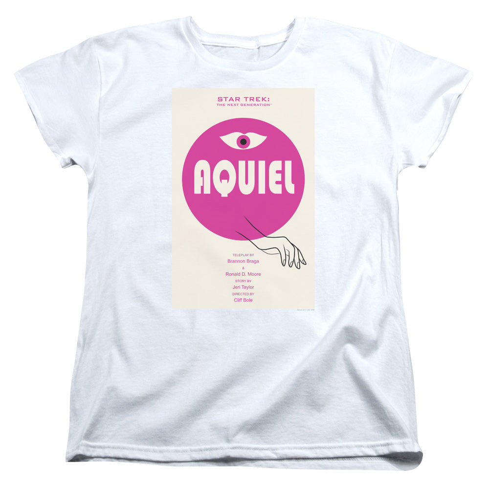 STAR TREK/TNG SEASON 6 EPISODE 13 - S/S WOMENS TEE - WHITE