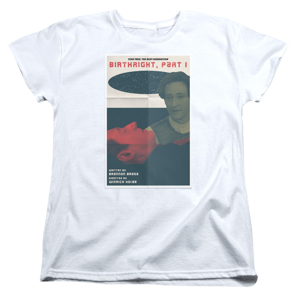 STAR TREK/TNG SEASON 6 EPISODE 16 - S/S WOMENS TEE - WHITE