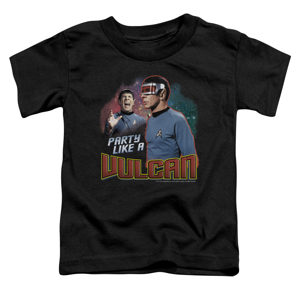 STAR TREK/PARTY LIKE A VULCAN - S/S TODDLER TEE - BLACK