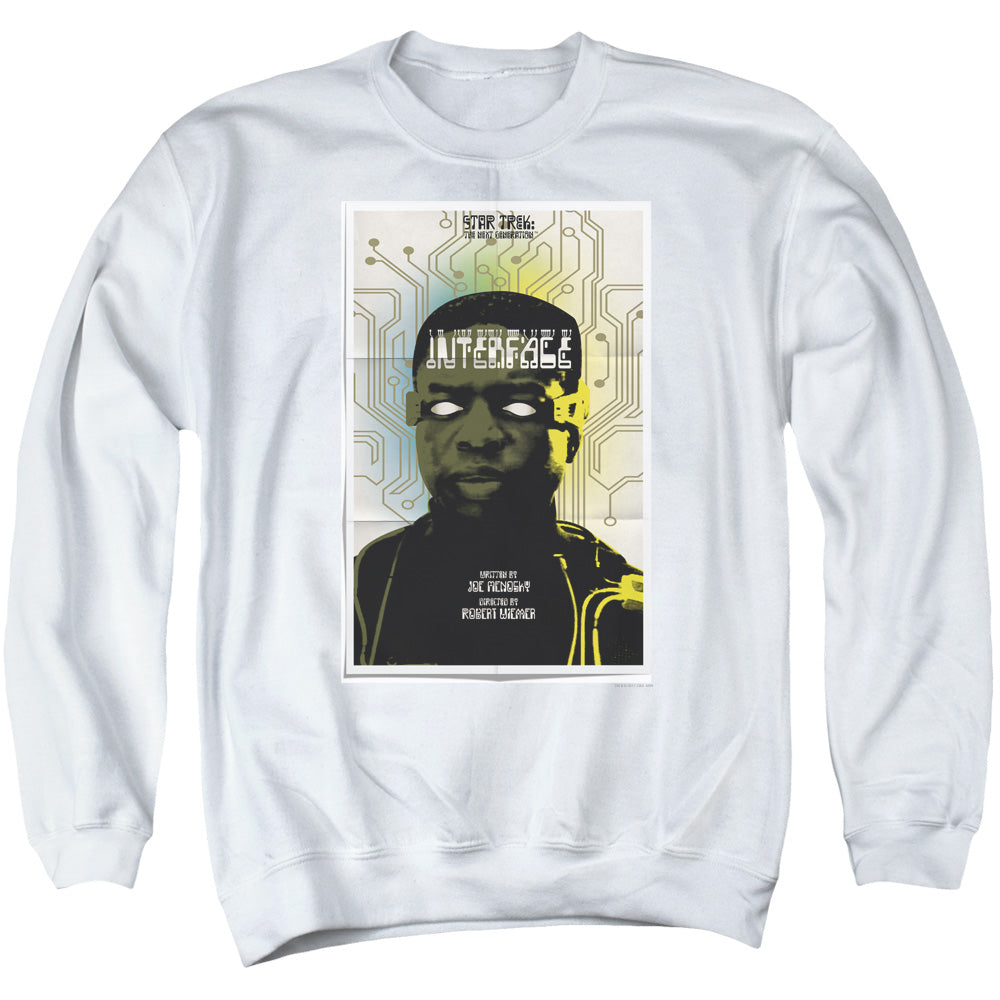 STAR TREK/TNG SEASON 7 EPISODE 3 - ADULT CREWNECK SWEATSHIRT - WHITE
