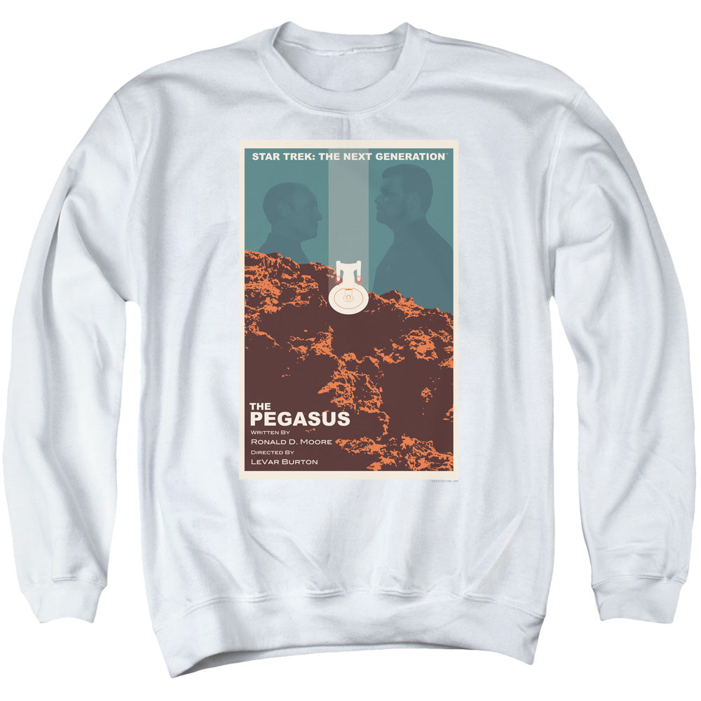 STAR TREK/TNG SEASON 7 EPISODE 12 - ADULT CREWNECK SWEATSHIRT - WHITE