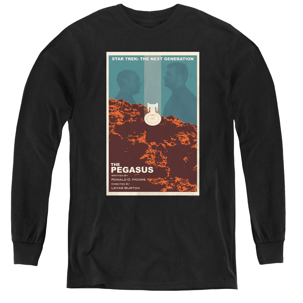 STAR TREK/TNG SEASON 7 EPISODE 12 - YOUTH LONG SLEEVE TEE - BLACK
