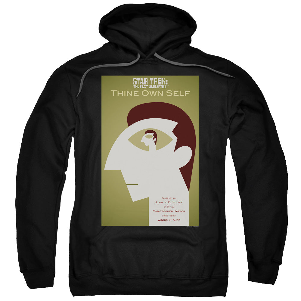 STAR TREK/TNG SEASON 7 EPISODE 16 - ADULT PULLOVER HOODIE - BLACK