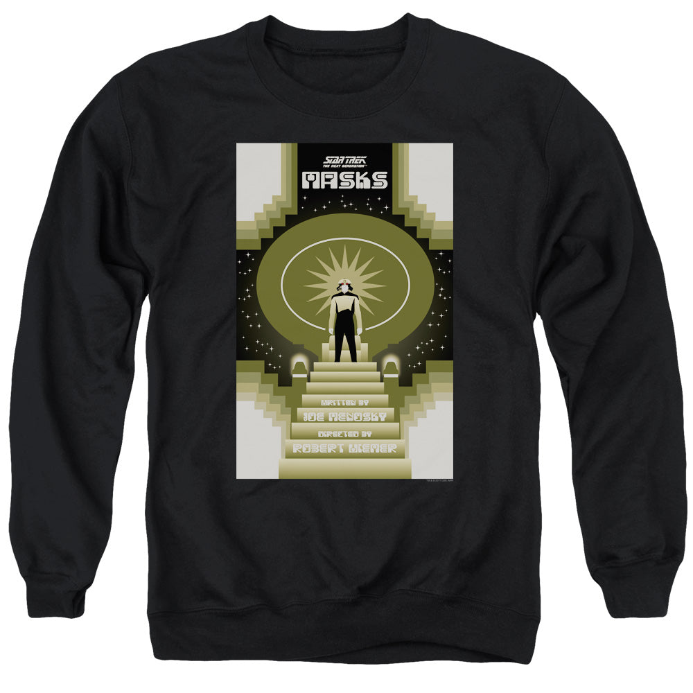 STAR TREK/TNG SEASON 7 EPISODE 17 - ADULT CREWNECK SWEATSHIRT - BLACK