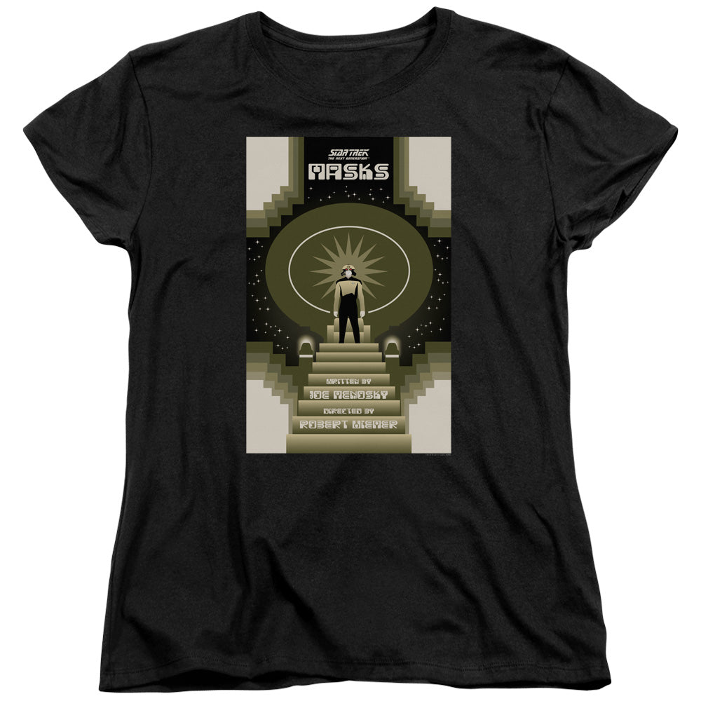 STAR TREK/TNG SEASON 7 EPISODE 17 - S/S WOMENS TEE - BLACK