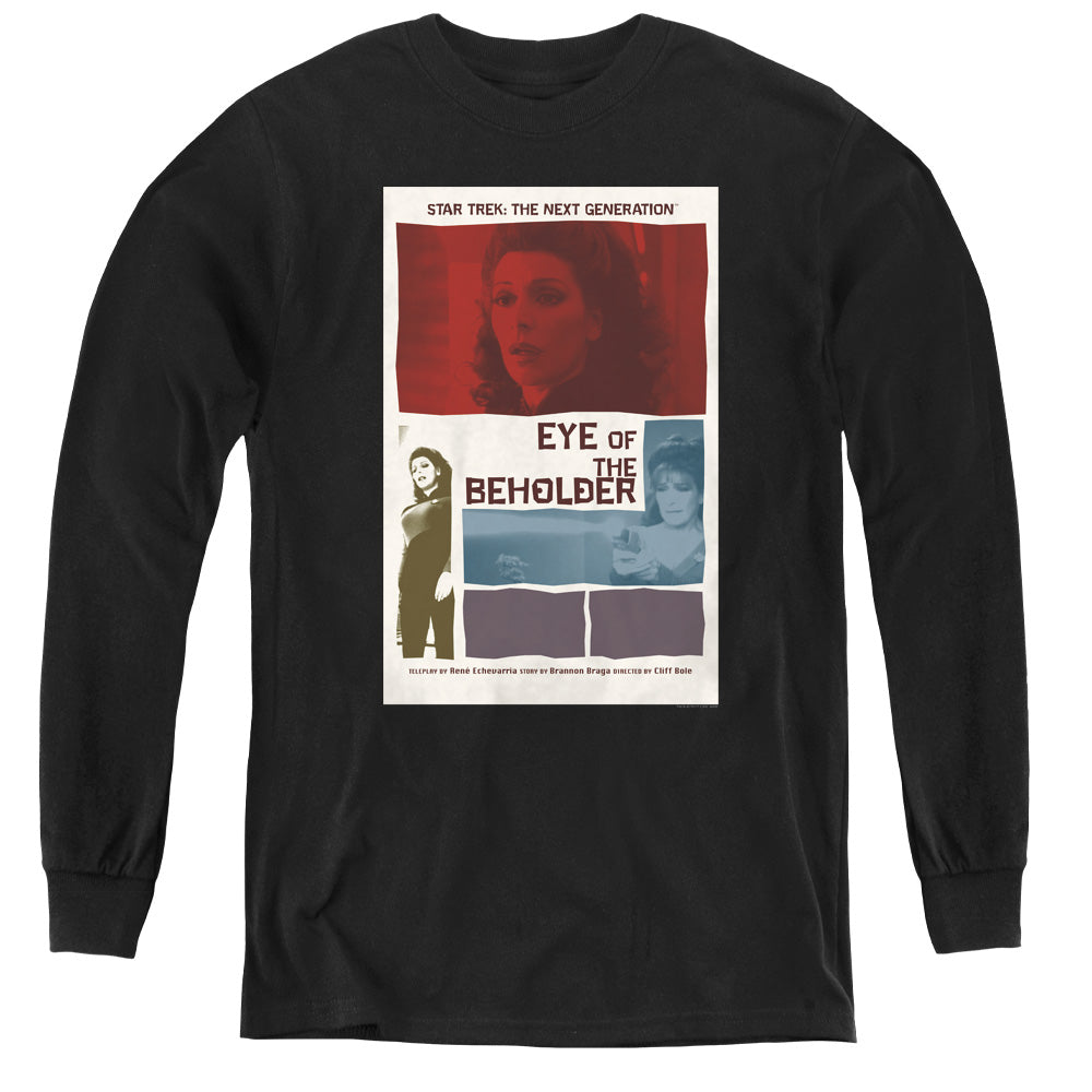 STAR TREK/TNG SEASON 7 EPISODE 18 - YOUTH LONG SLEEVE TEE - BLACK