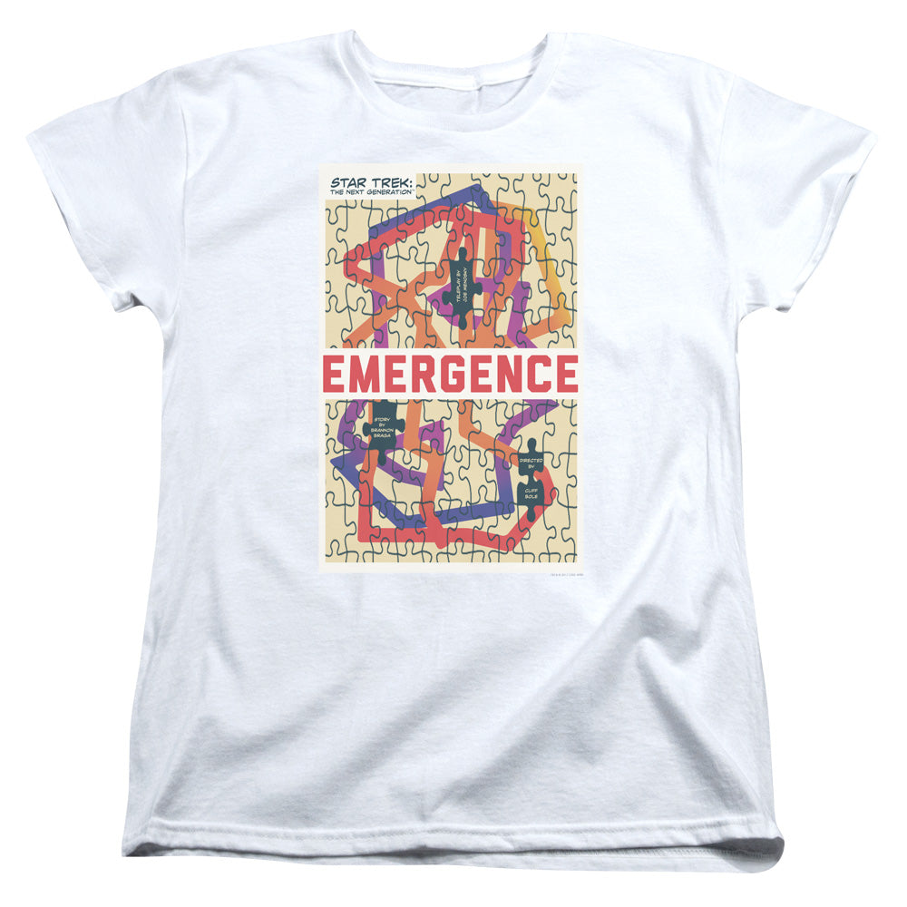 STAR TREK/TNG SEASON 7 EPISODE 23 - S/S WOMENS TEE - WHITE