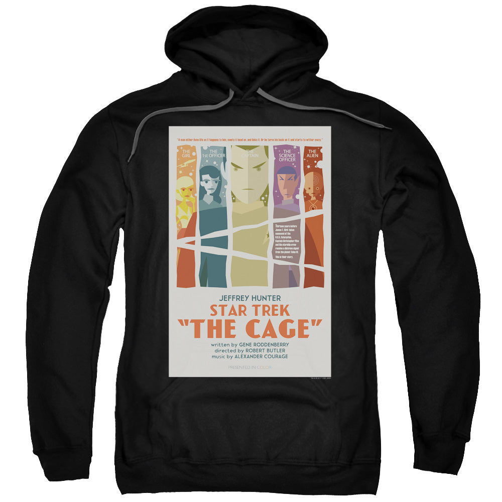 STAR TREK/TOS EPISODE 80 - ADULT PULLOVER HOODIE - BLACK