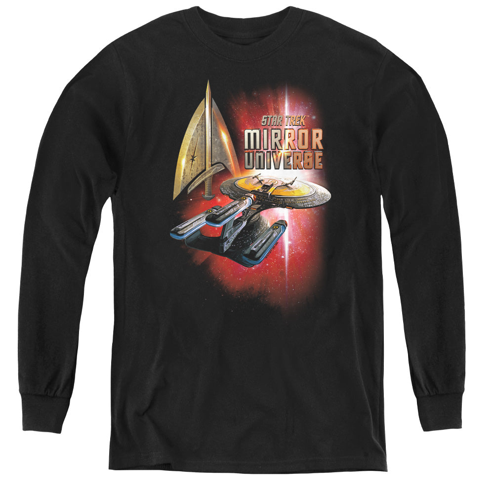 STAR TREK/MIRROR ENTERPRISE - YOUTH LONG SLEEVE TEE - BLACK