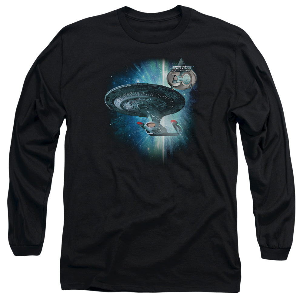 STAR TREK/SHIP 30 -  L/S ADULT 18/1  - BLACK