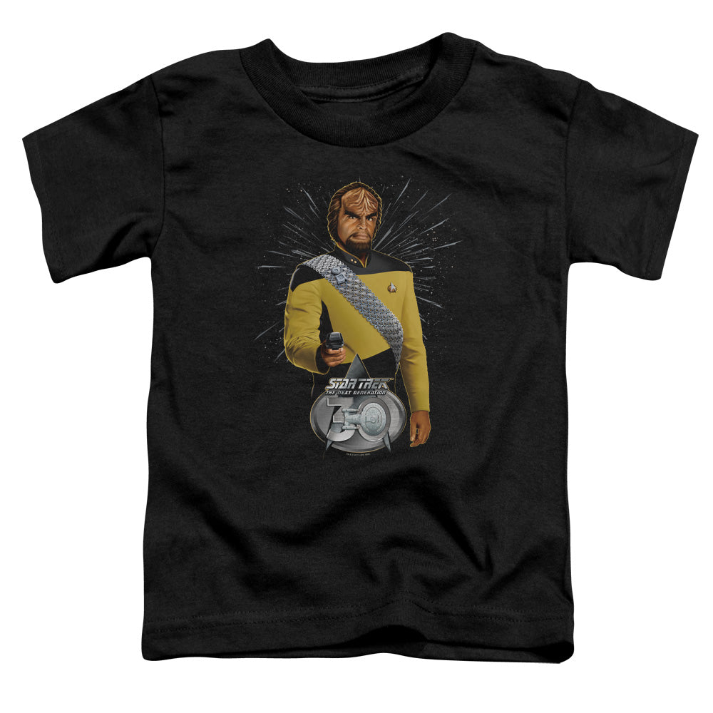 STAR TREK/WORF 30 - S/S TODDLER TEE - BLACK