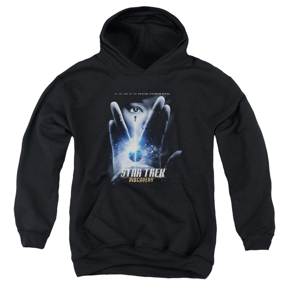 STAR TREK DISCOVERY/DISCOVERY BEGINS - YOUTH PULLOVER HOODIE - BLACK