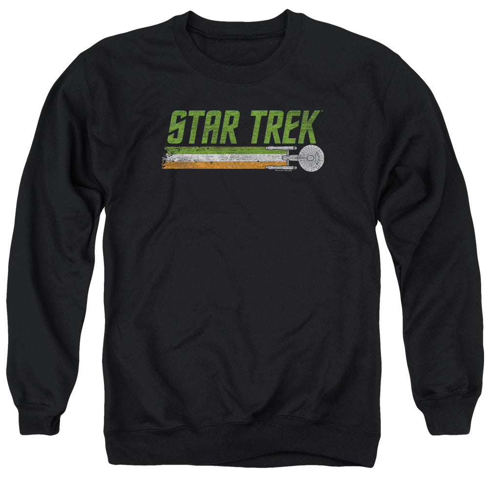 STAR TREK/IRISH ENTERPRISE - ADULT CREWNECK SWEATSHIRT - BLACK
