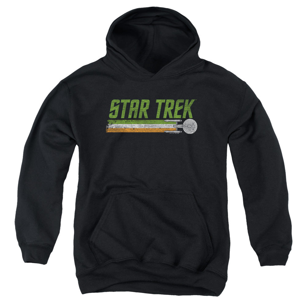 STAR TREK/IRISH ENTERPRISE - YOUTH PULLOVER HOODIE - BLACK