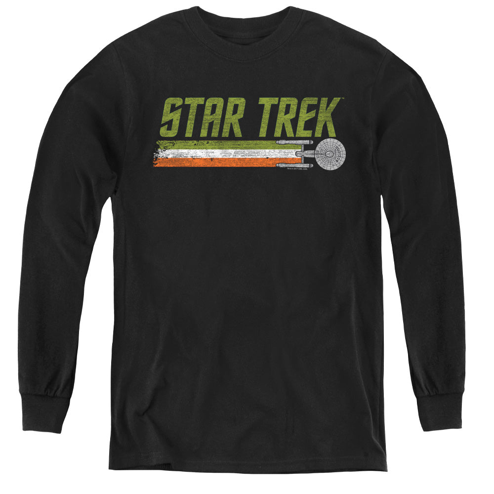STAR TREK/IRISH ENTERPRISE - YOUTH LONG SLEEVE TEE - BLACK