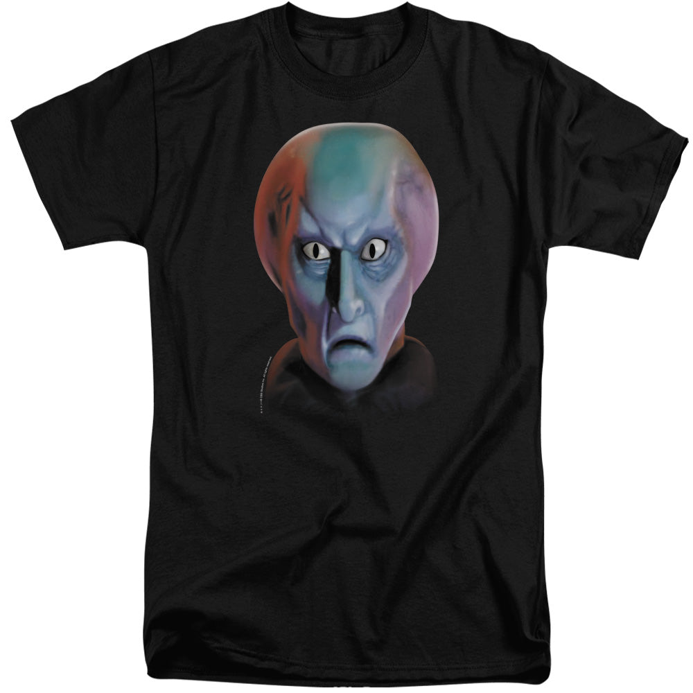 STAR TREK/BALOK HEAD - S/S ADULT TALL 18/1 - BLACK