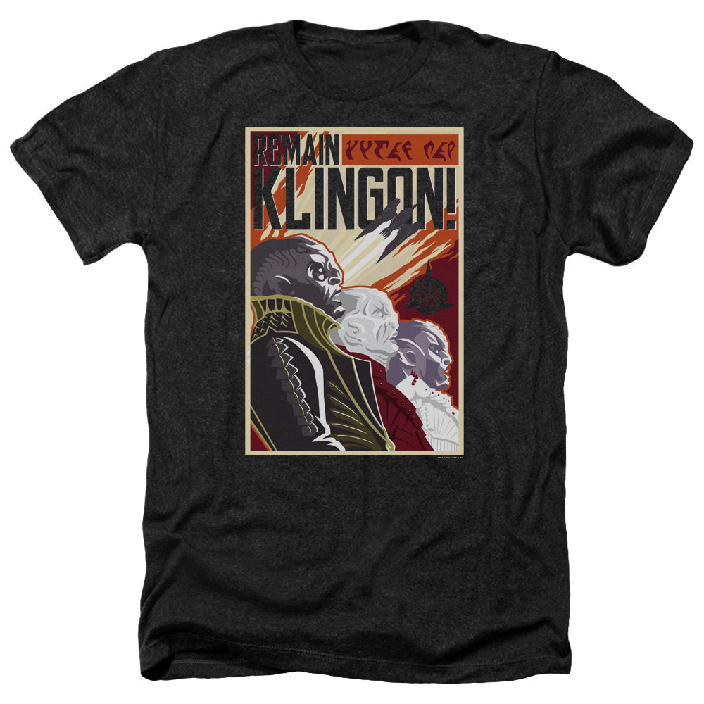 STAR TREK DISCOVERY/REMAIN KLINGSON POSTER - ADULT HEATHER - BLACK