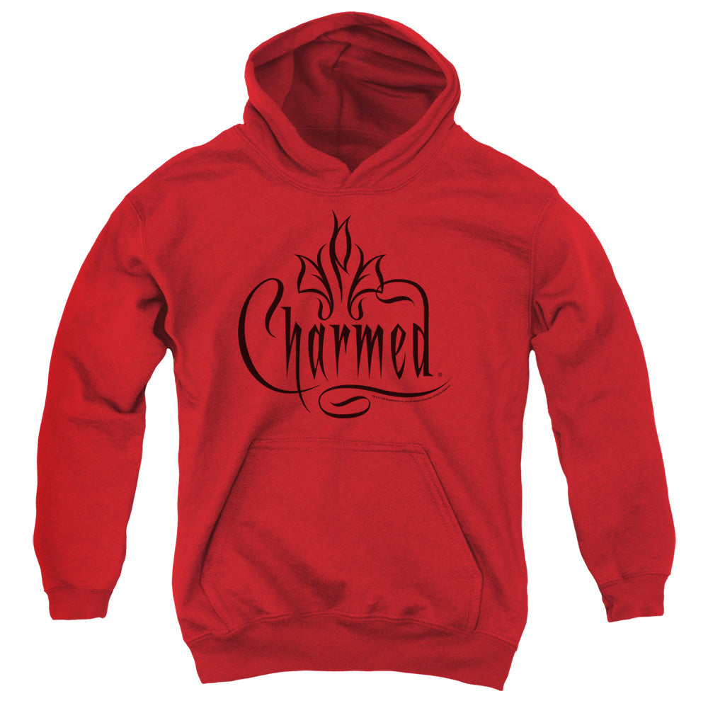 CHARMED/CHARMED LOGO - YOUTH PULLOVER HOODIE - RED