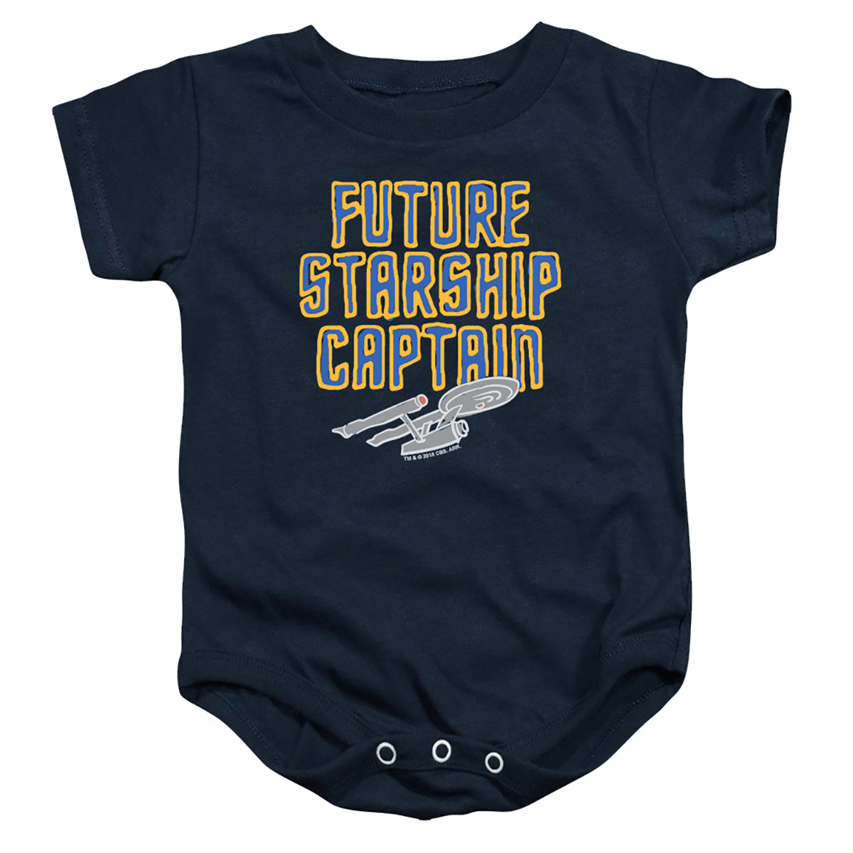 STAR TREK/FUTURE CAPTAIN - INFANT SNAPSUIT - NAVY