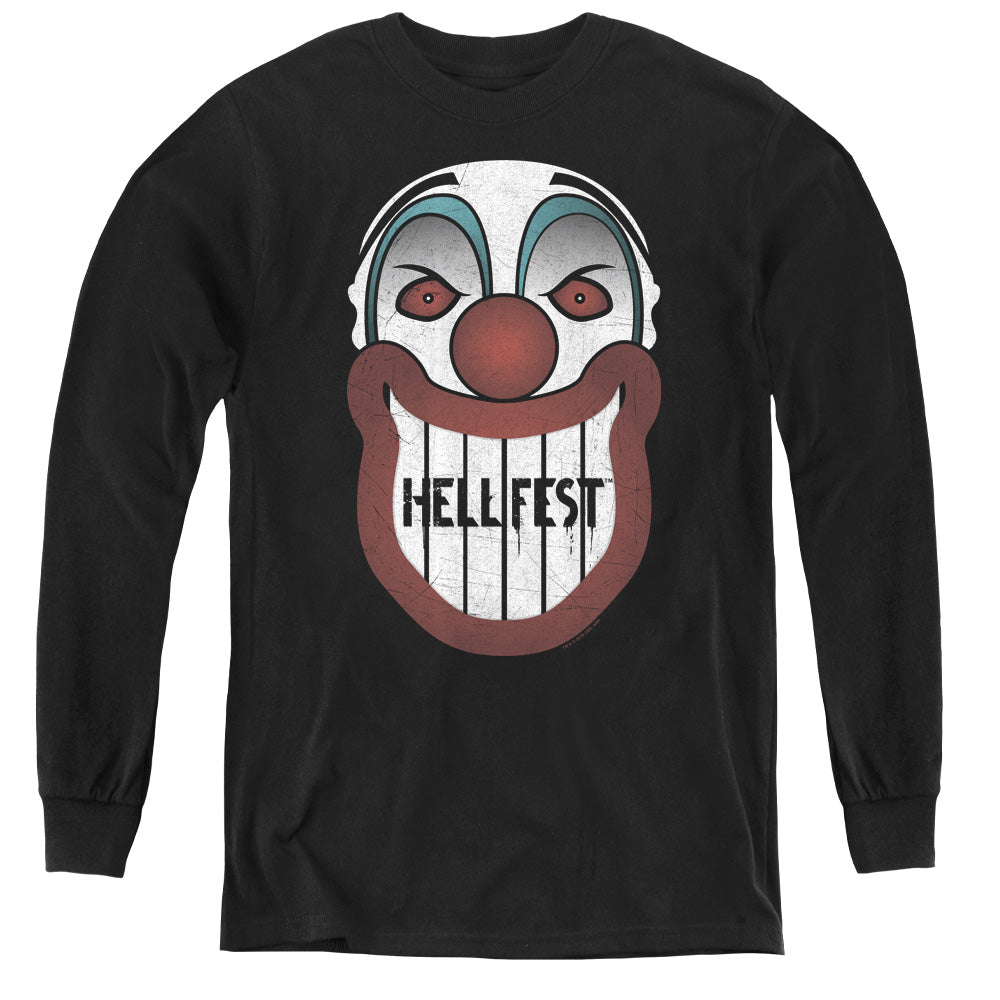 HELL FEST/FACADE - YOUTH LONG SLEEVE TEE - BLACK