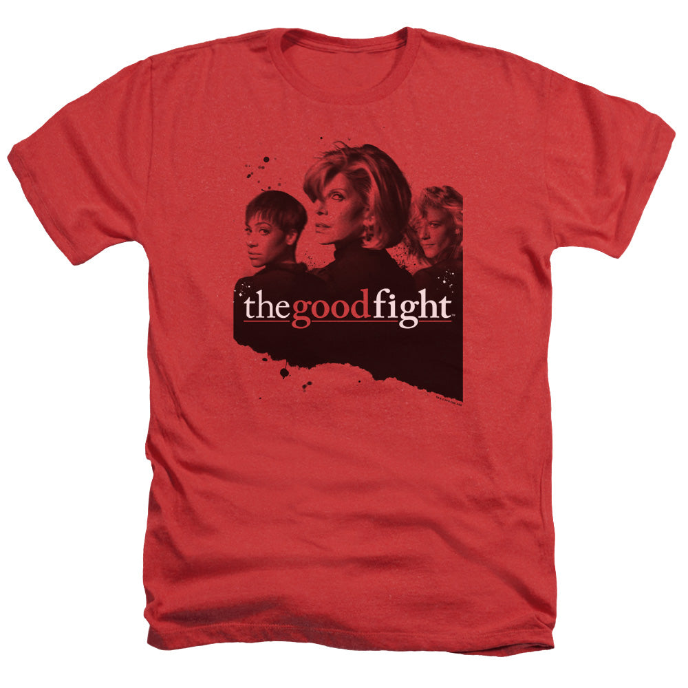 THE GOOD FIGHT/DIANE LUCCA MAIA - ADULT HEATHER - RED
