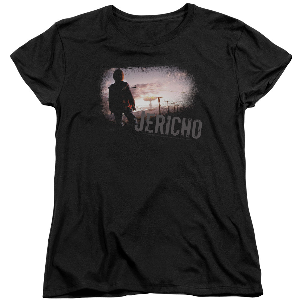 JERICHO/MUSHROOM CLOUD - S/S WOMENS TEE - BLACK