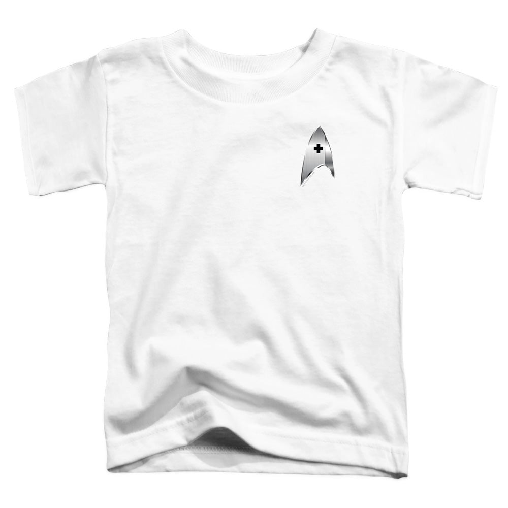 STAR TREK DISCOVERY/MEDICAL BADGE - S/S TODDLER TEE - WHITE