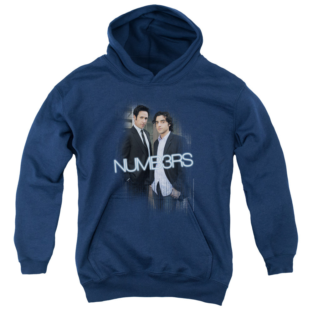 NUMB3RS/DON & CHARLIE - YOUTH PULLOVER HOODIE - NAVY