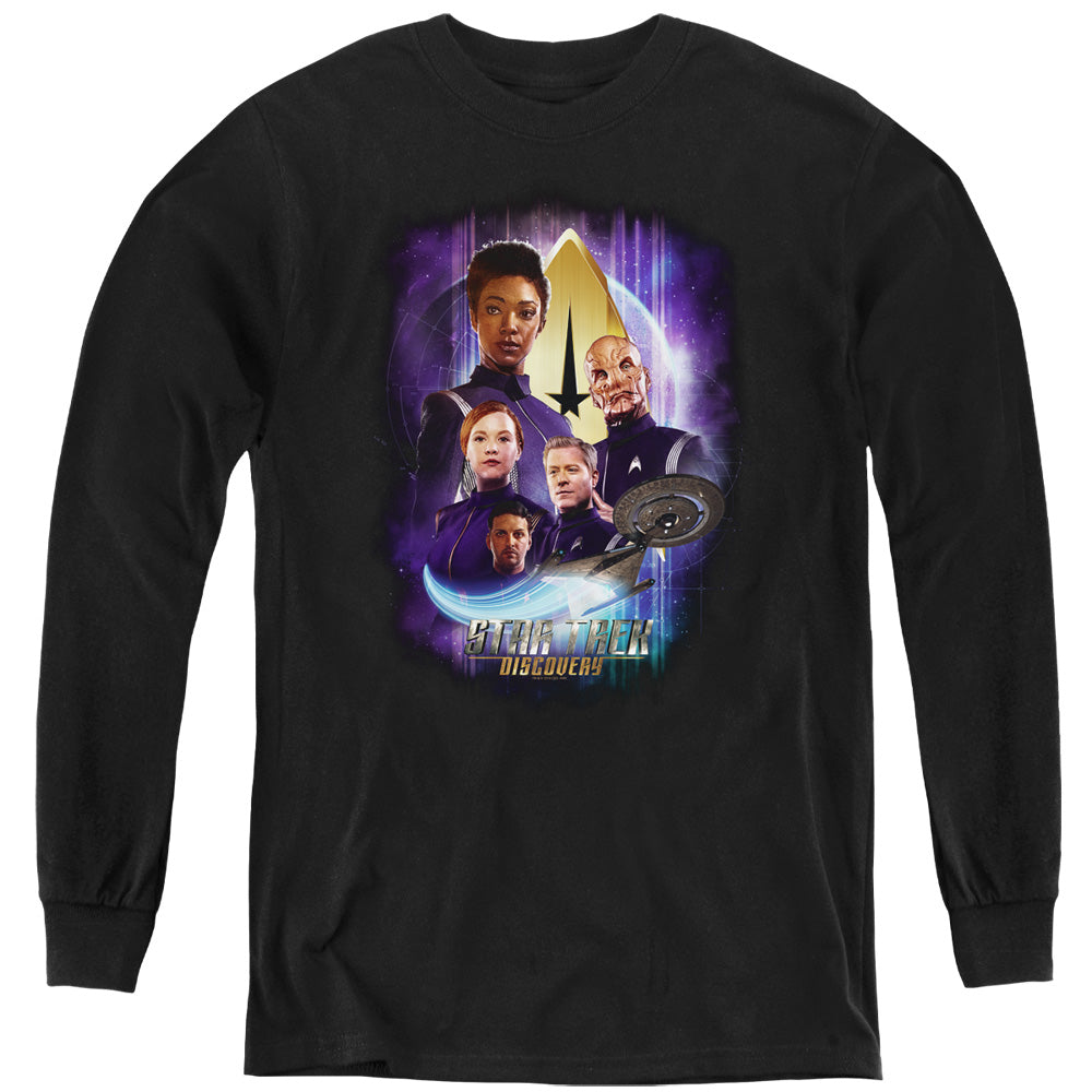 STAR TREK DISCOVERY/DISCOVERYS FINEST - YOUTH LONG SLEEVE TEE - BLACK