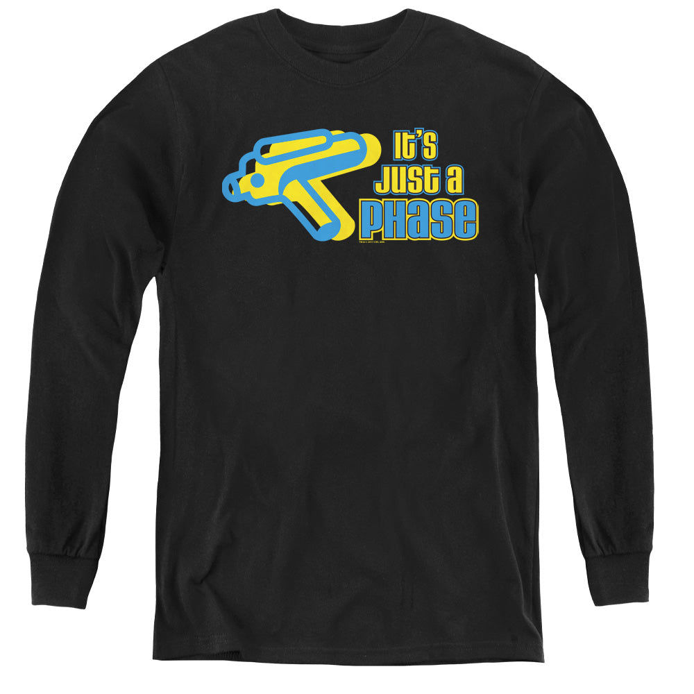 QUOGS/JUST A PHASE - YOUTH LONG SLEEVE TEE - BLACK