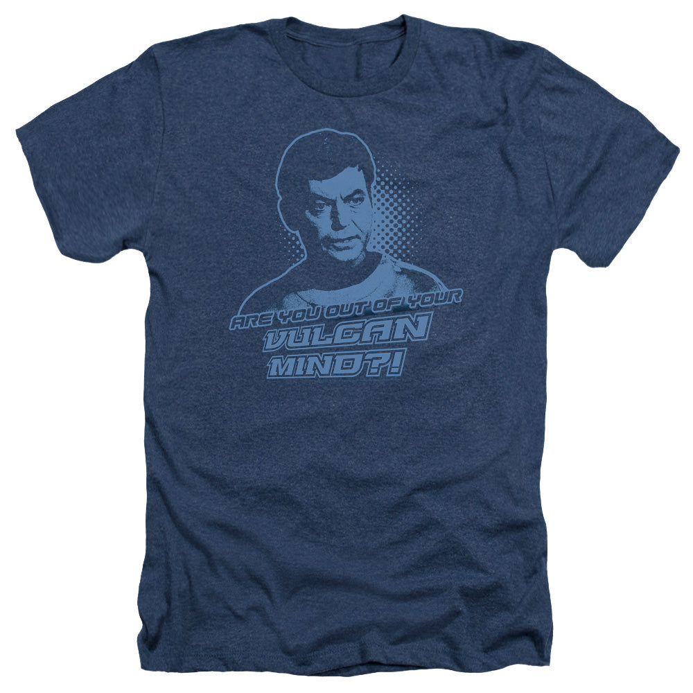 ST ORIGINAL/VULCAN MIND - ADULT HEATHER - NAVY
