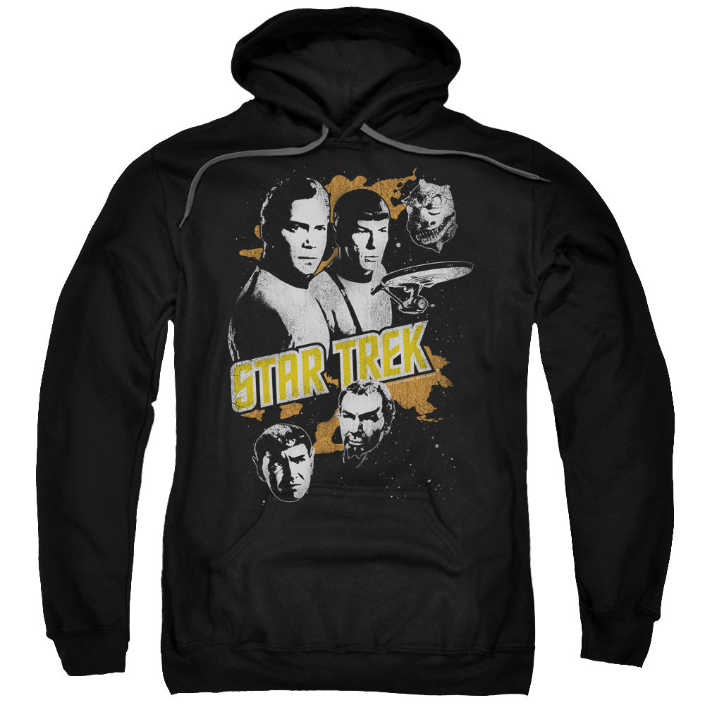 STAR TREK/GRAPHIC GOOD VS EVIL - ADULT PULLOVER HOODIE - BLACK