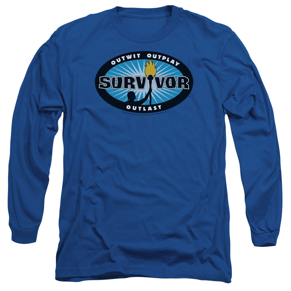 SURVIVOR/BLUE BURST -  L/S ADULT 18/1  - ROYAL BLUE