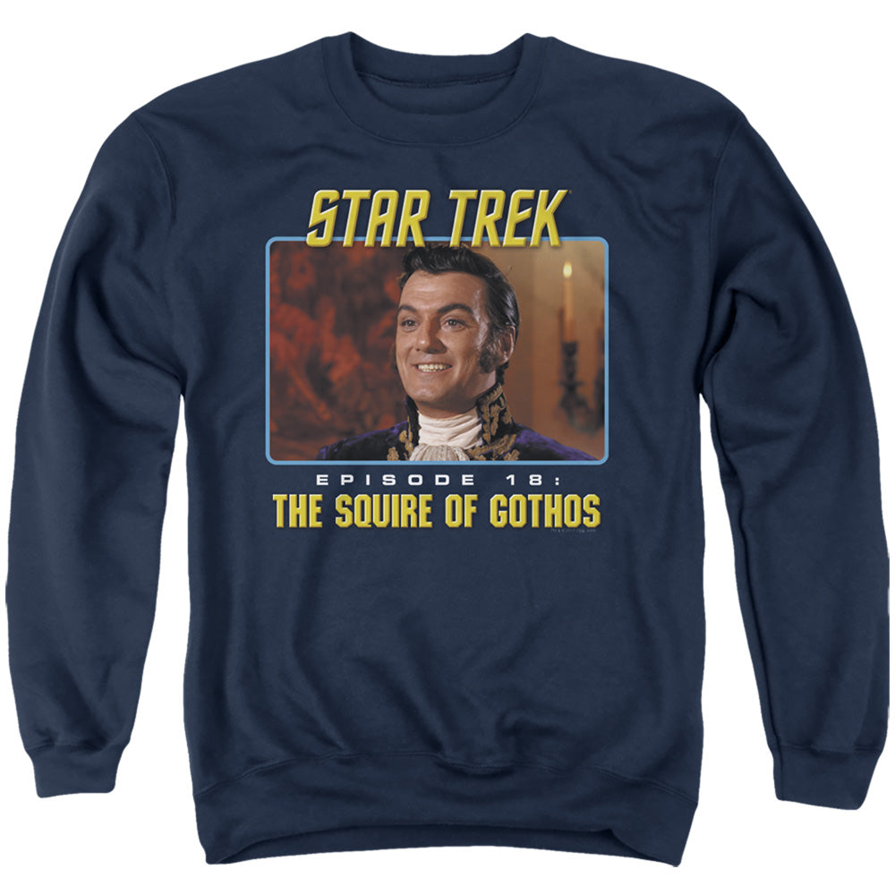 ST ORIGINAL/THE SQUIRE OF GOTHOS - ADULT CREWNECK SWEATSHIRT - NAVY