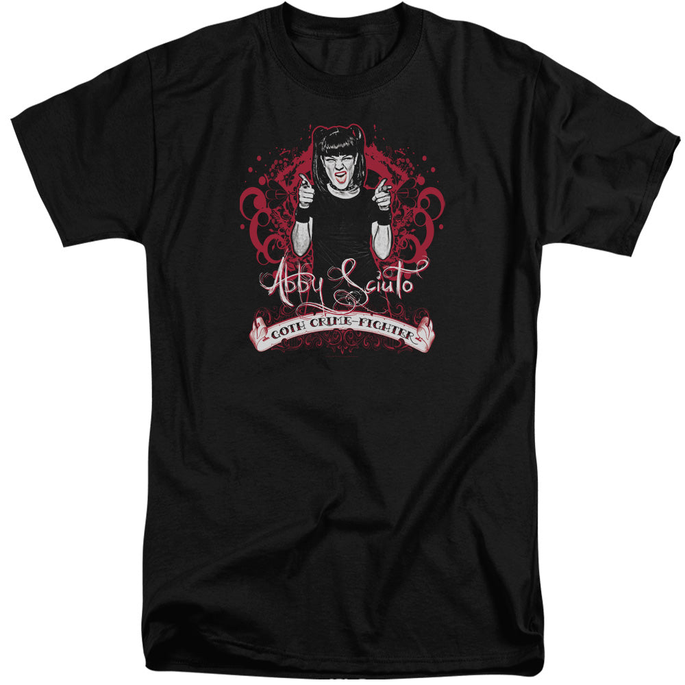 NCIS/GOTH CRIME FIGHTER - S/S ADULT TALL 18/1 - BLACK