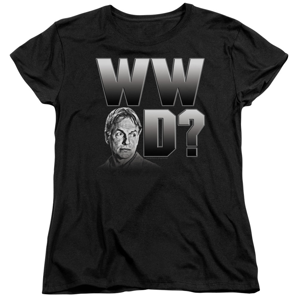 NCIS/WHAT WOULD GIBBS DO - S/S WOMENS TEE - BLACK