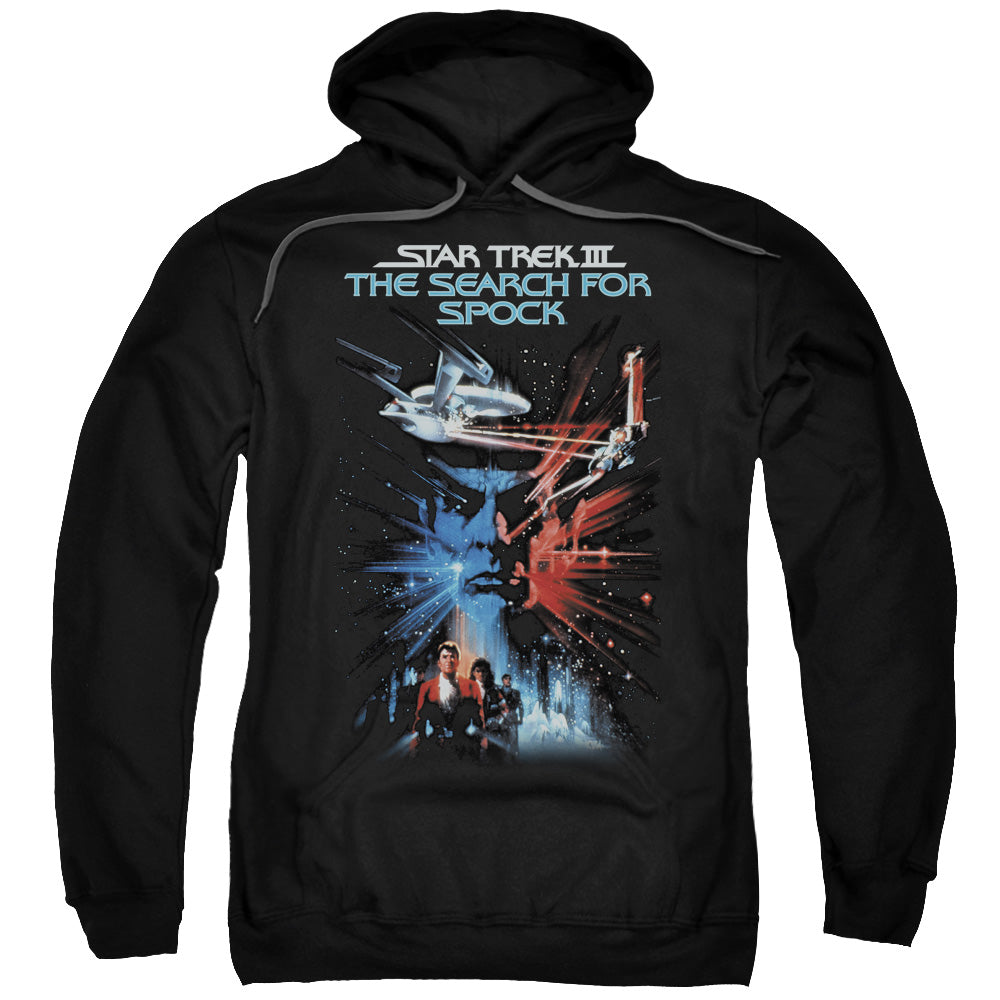 STAR TREK/SEARCH FOR SPOCK(MOVIE) - ADULT PULLOVER HOODIE - BLACK
