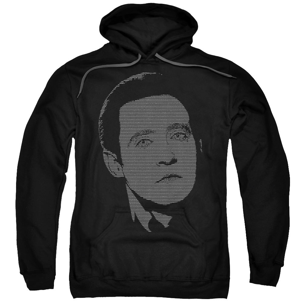 STAR TREK/DATA'S DATA - ADULT PULLOVER HOODIE - BLACK