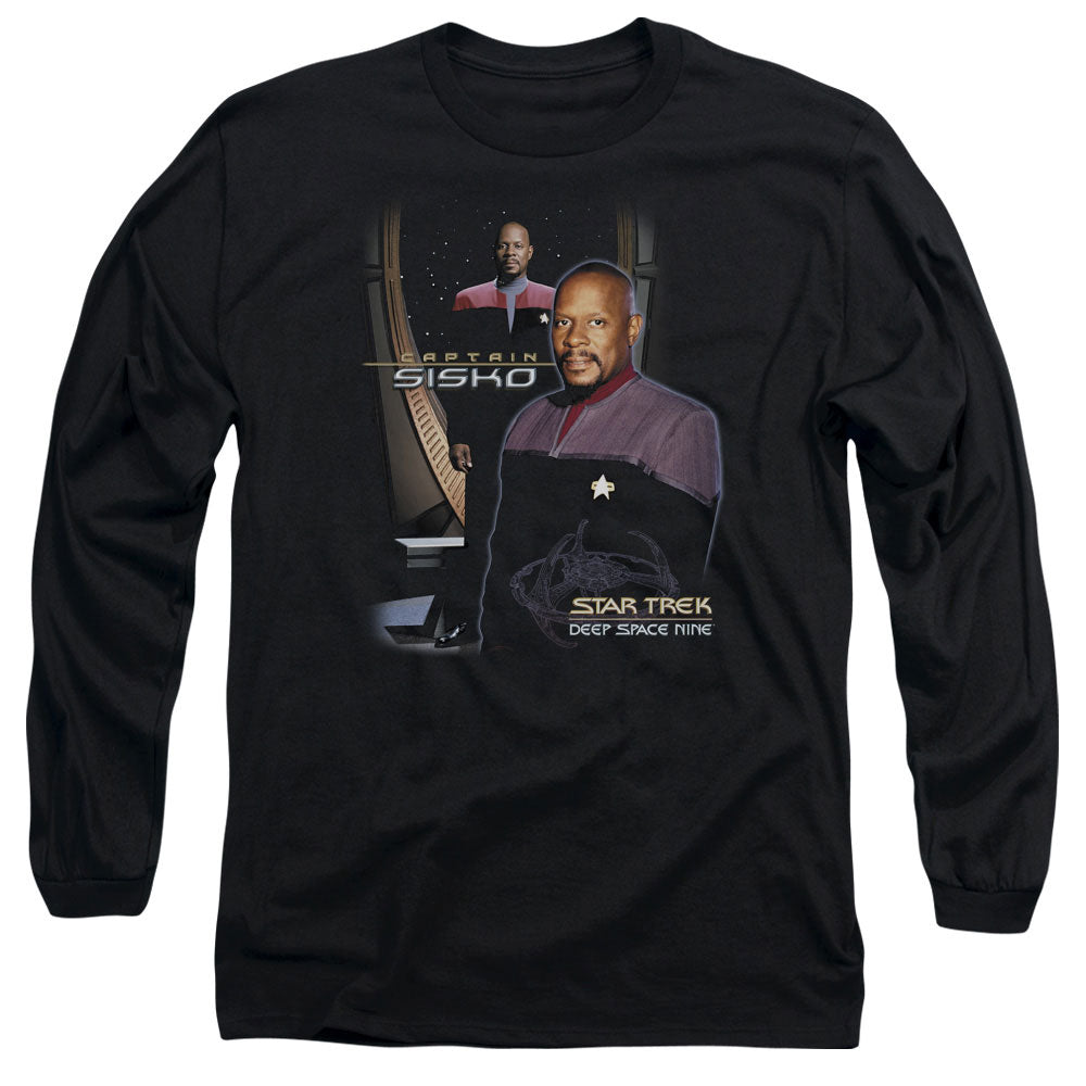 STAR TREK/CAPTAIN SISKO - L/S ADULT 18/1 - BLACK