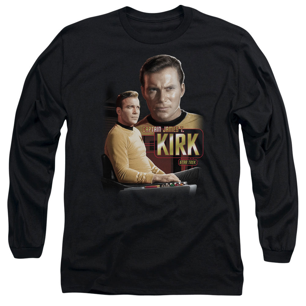 STAR TREK/CAPTAIN KIRK - L/S ADULT 18/1 - BLACK