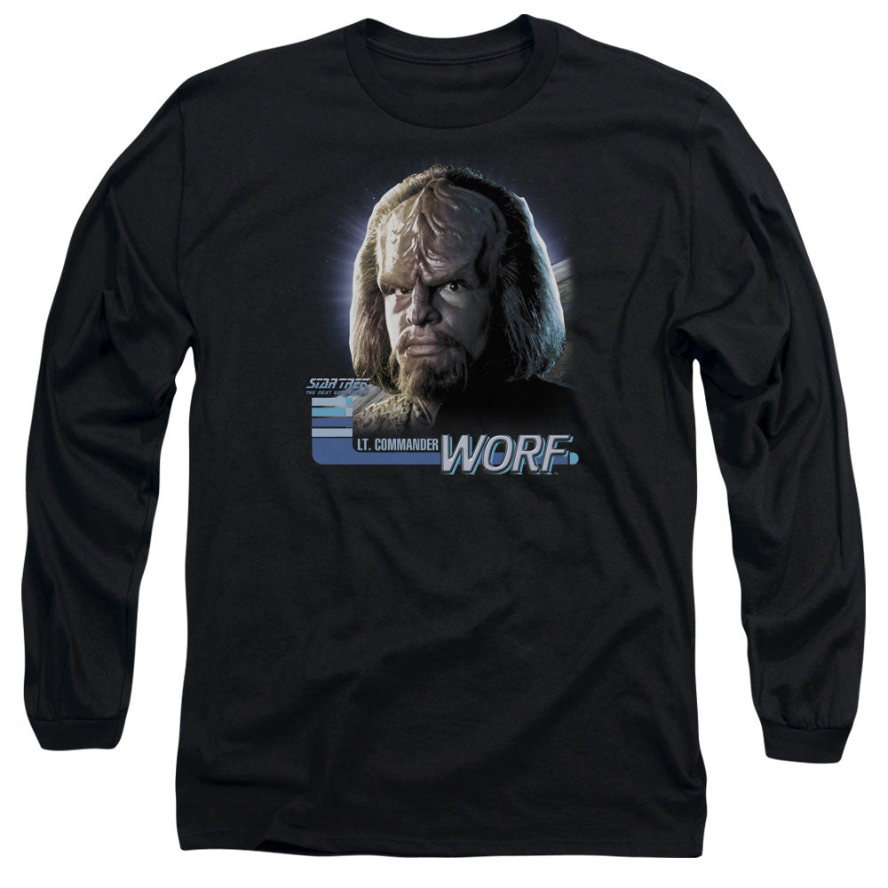 STAR TREK/TNG WORF - L/S ADULT 18/1 - BLACK