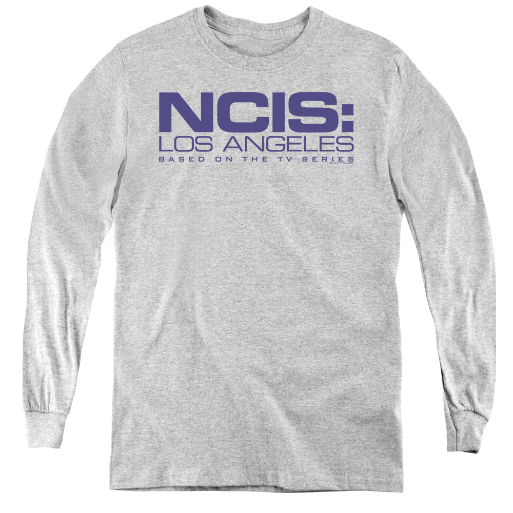 NCIS LA/LOGO - YOUTH LONG SLEEVE TEE - ATHLETIC HEATHER