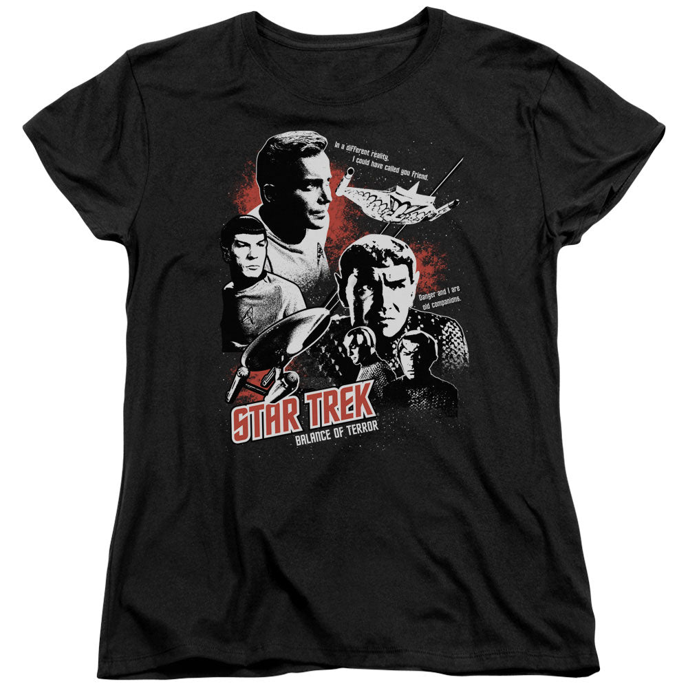 STAR TREK/BALANCE OF TERROR - S/S WOMENS TEE - BLACK