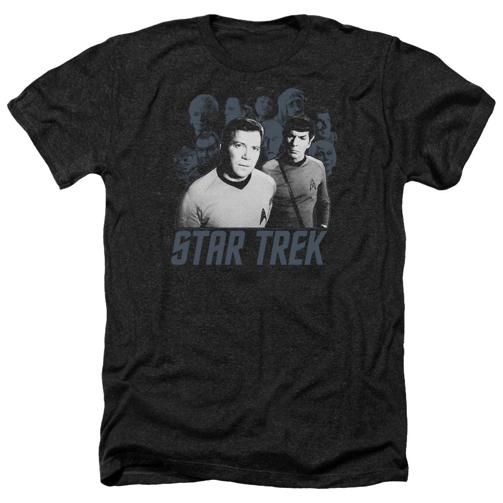 STAR TREK/KIRK SPOCK AND COMPANY - ADULT HEATHER - BLACK