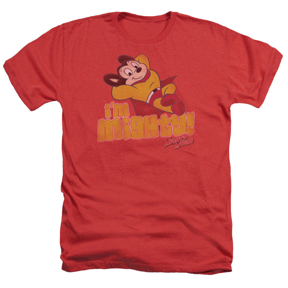 MIGHTY MOUSE/IM MIGHTY - ADULT HEATHER - RED